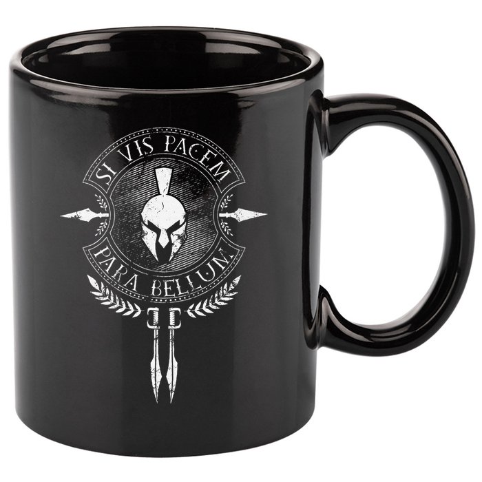 Sparta Si Vis Pacem Para Bellum 11oz C Handle Ceramic Mug