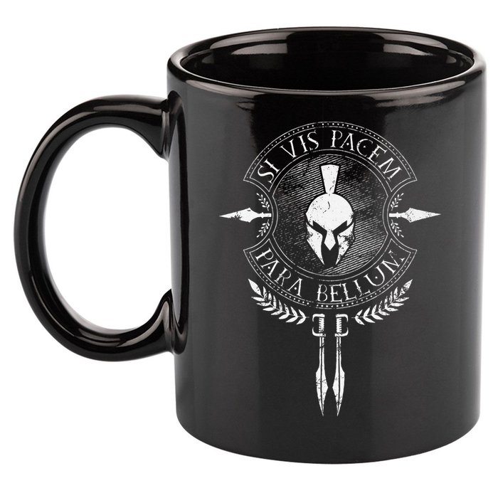 Sparta Si Vis Pacem Para Bellum 11oz C Handle Ceramic Mug