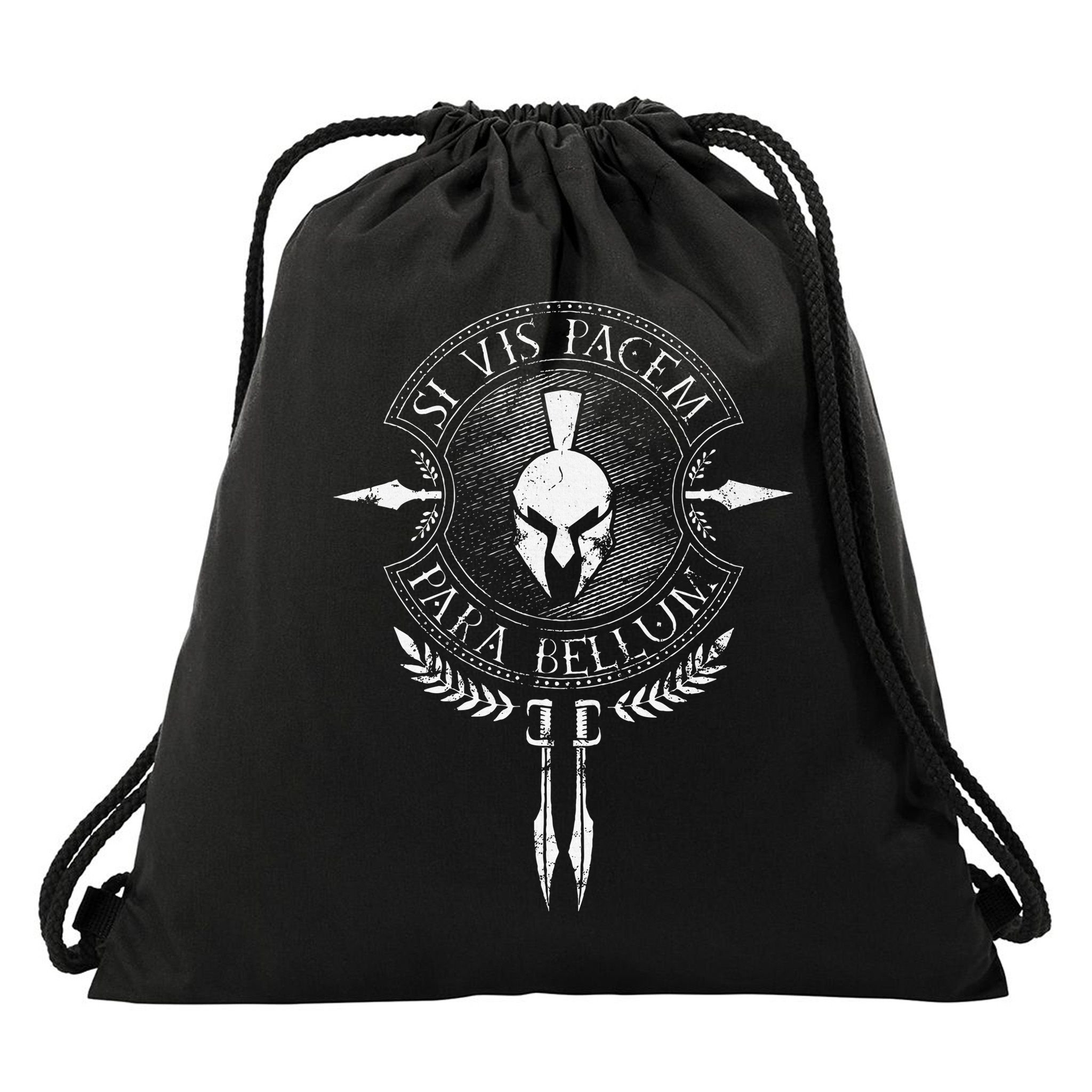 Sparta Si Vis Pacem Para Bellum Drawstring Bag