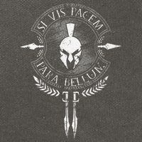 Sparta Si Vis Pacem Para Bellum Cotton Canvas Backpack