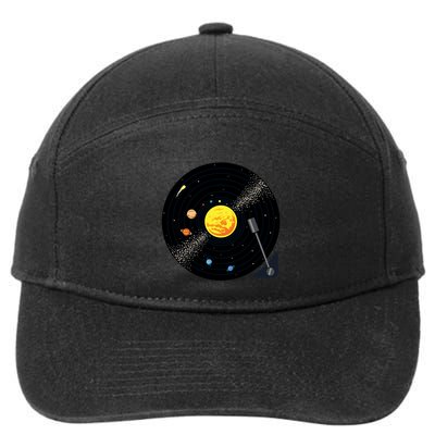 Solar System Vinyl Record Active 7-Panel Snapback Hat