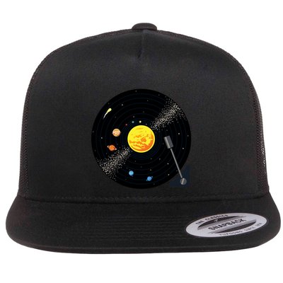 Solar System Vinyl Record Active Flatbill Hat