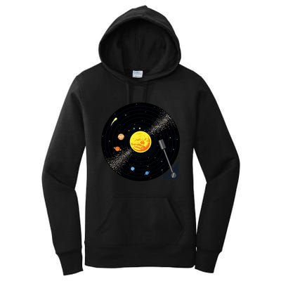 Solar System Vinyl Record Active Women's Pullover Hoodie