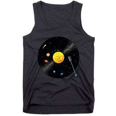 Solar System Vinyl Record Active Tank Top