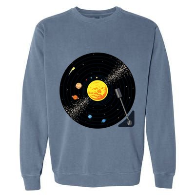 Solar System Vinyl Record Active Garment-Dyed Sweatshirt