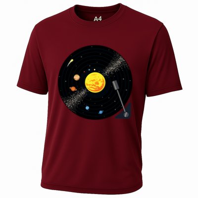 Solar System Vinyl Record Active Performance Shirt