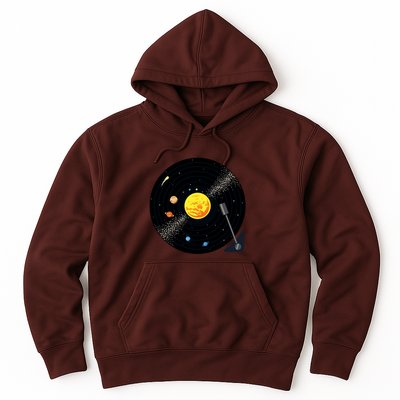 Solar System Vinyl Record Active Hoodie