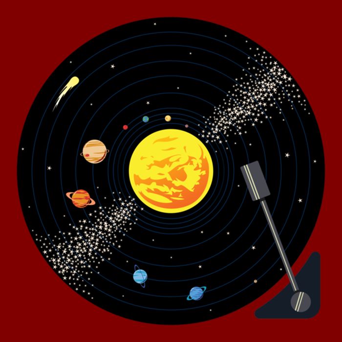 Solar System Vinyl Record Active Apron