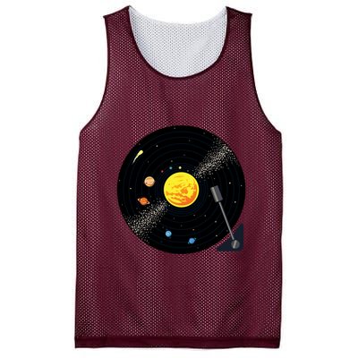 Solar System Vinyl Record Active Mesh Reversible Basketball Jersey Tank