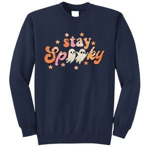 Stay Spooky Vibe Halloween Scary Ghost Funny Tall Sweatshirt