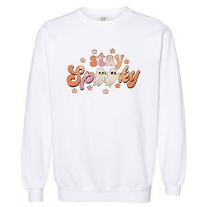 Stay Spooky Vibe Halloween Scary Ghost Funny Garment-Dyed Sweatshirt