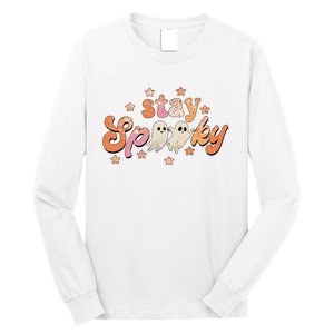 Stay Spooky Vibe Halloween Scary Ghost Funny Long Sleeve Shirt