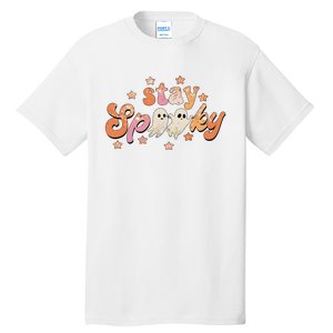 Stay Spooky Vibe Halloween Scary Ghost Funny Tall T-Shirt