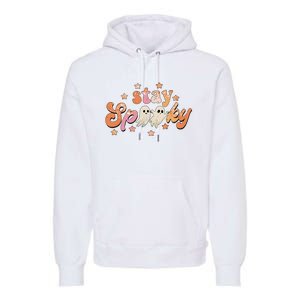 Stay Spooky Vibe Halloween Scary Ghost Funny Premium Hoodie