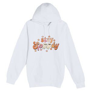 Stay Spooky Vibe Halloween Scary Ghost Funny Premium Pullover Hoodie