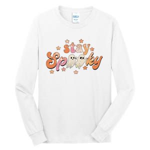 Stay Spooky Vibe Halloween Scary Ghost Funny Tall Long Sleeve T-Shirt