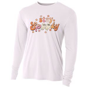 Stay Spooky Vibe Halloween Scary Ghost Funny Cooling Performance Long Sleeve Crew