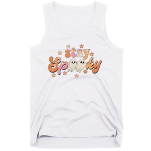 Stay Spooky Vibe Halloween Scary Ghost Funny Tank Top