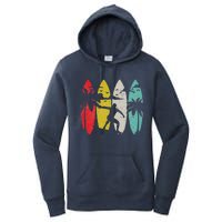 Surfer Surfboard Vintage Surfing Beach Summer Surf Women's Pullover Hoodie