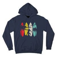 Surfer Surfboard Vintage Surfing Beach Summer Surf Tall Hoodie