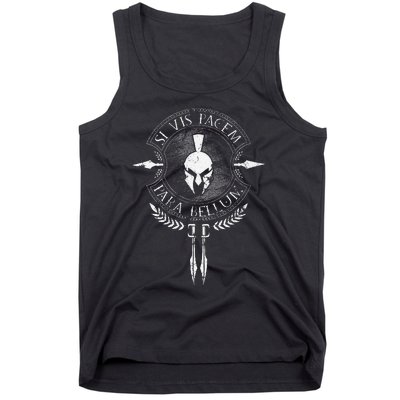 Sparta Si Vis Pacem Para Bellum Tank Top