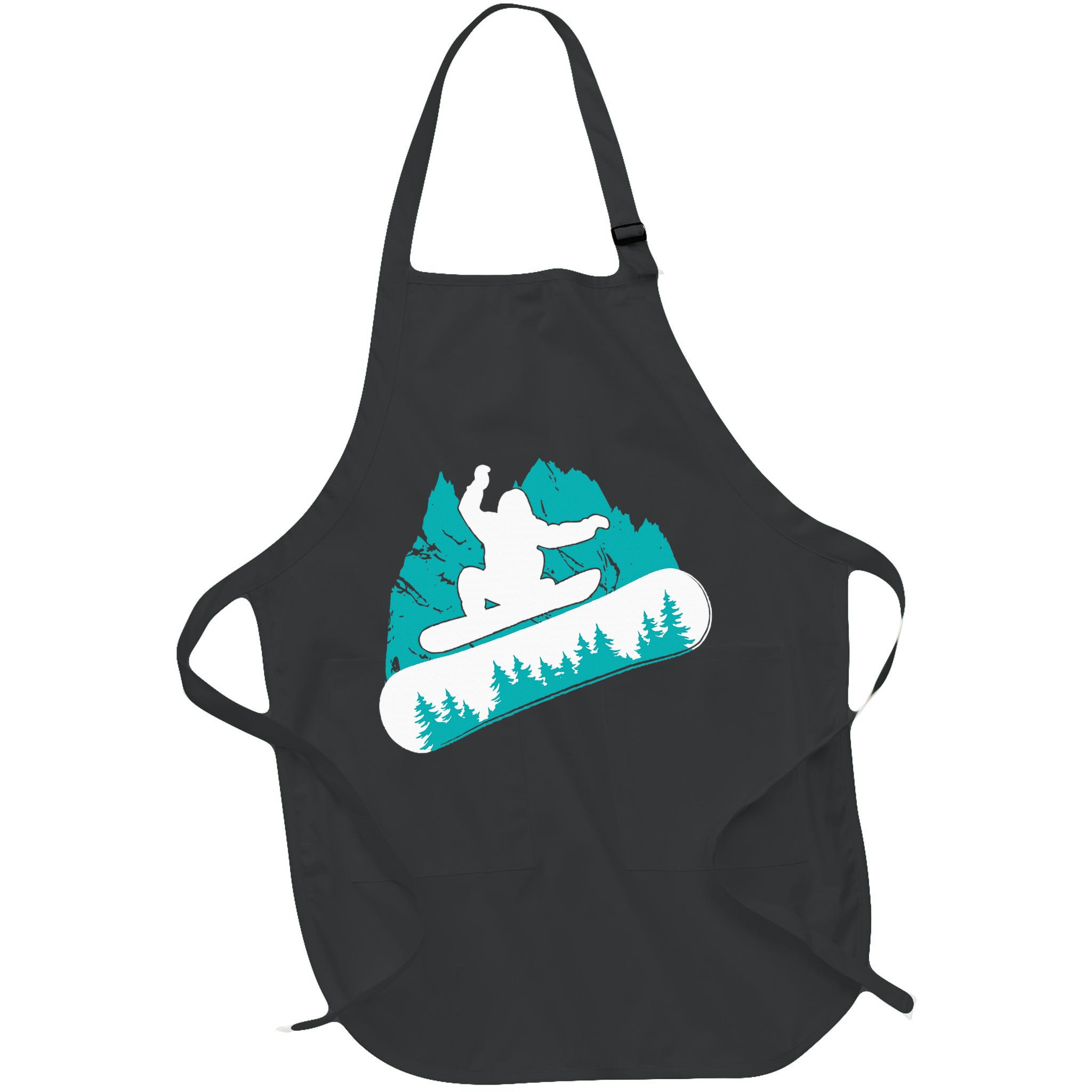 Snowboarding Snowboarder Vintage Winter Sports Holiday Apron