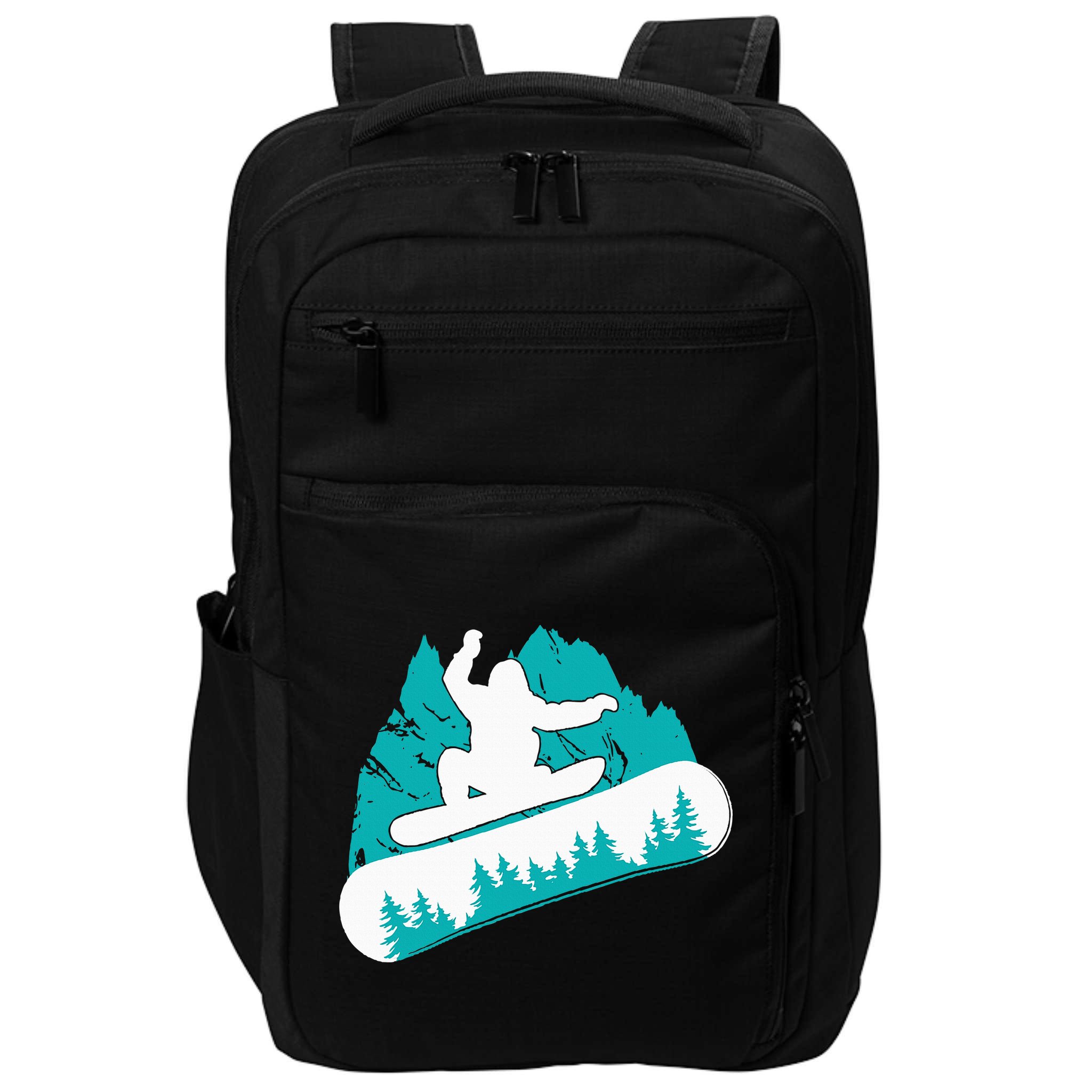 Snowboarding Snowboarder Vintage Winter Sports Holiday Impact Tech Backpack
