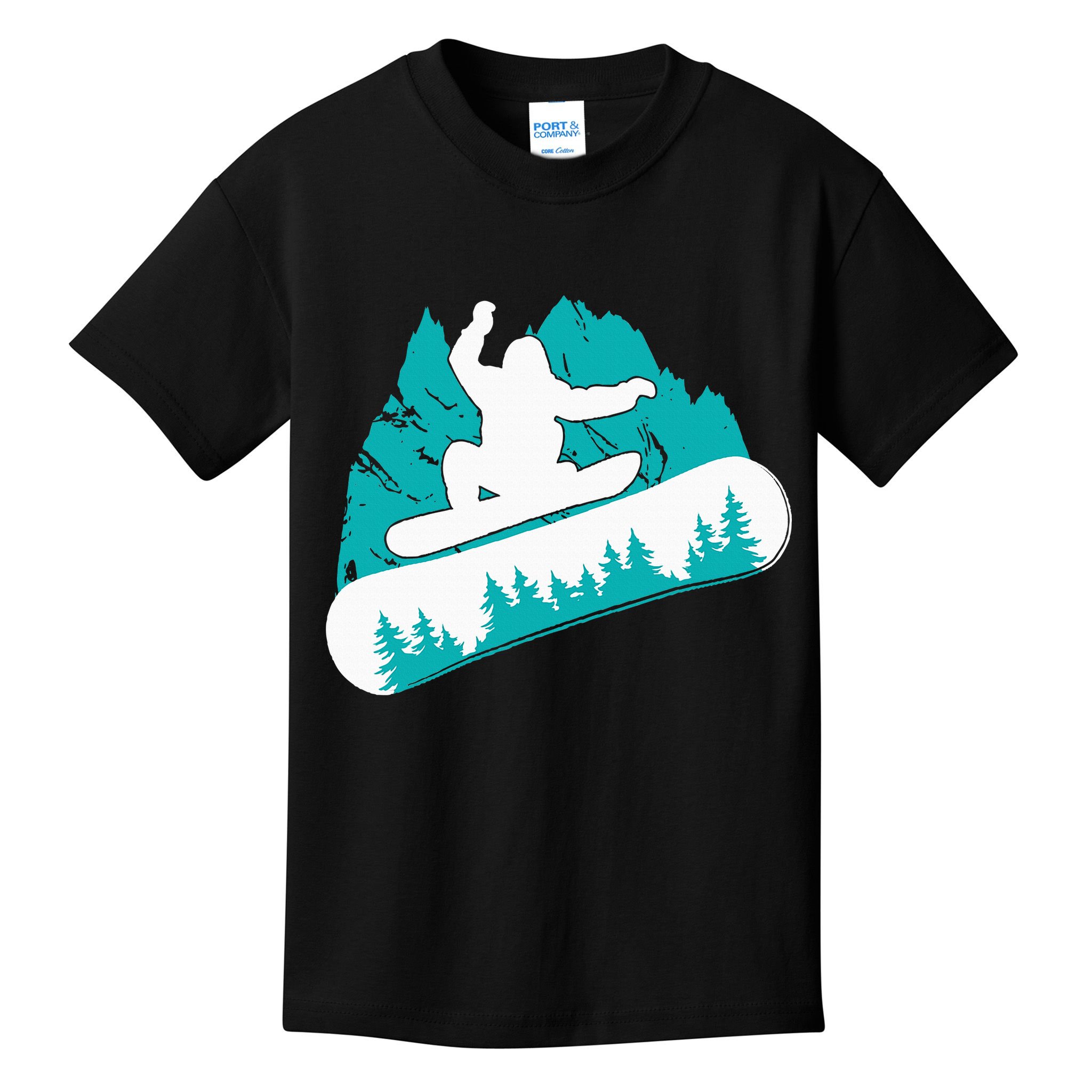 Snowboarding Snowboarder Vintage Winter Sports Holiday Kids T-Shirt