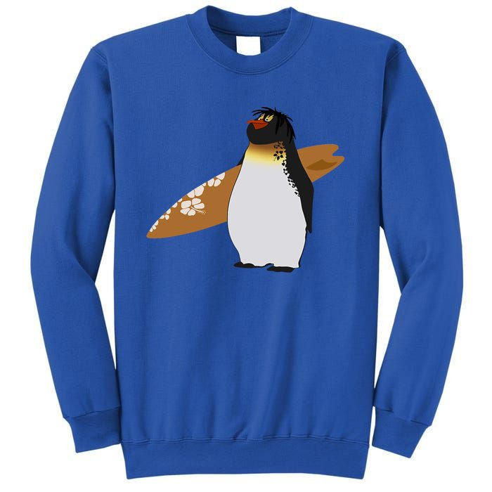 Surfing Surfboard Vintage Classic Retro Surfboarder Penguin Gift Sweatshirt