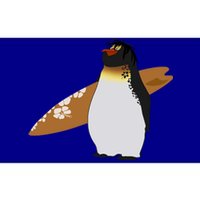 Surfing Surfboard Vintage Classic Retro Surfboarder Penguin Gift Bumper Sticker