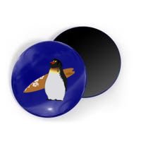 Surfing Surfboard Vintage Classic Retro Surfboarder Penguin Gift Magnet