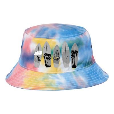 Surfing Surfboard Vintage Classic Retro Surfboarder Surfer Tie Dye Newport Bucket Hat