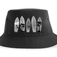 Surfing Surfboard Vintage Classic Retro Surfboarder Surfer Sustainable Bucket Hat