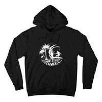 Surfing Summer Vibes Hawaii Surfing Vintage Gift Hoodie