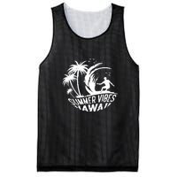 Surfing Summer Vibes Hawaii Surfing Vintage Gift Mesh Reversible Basketball Jersey Tank