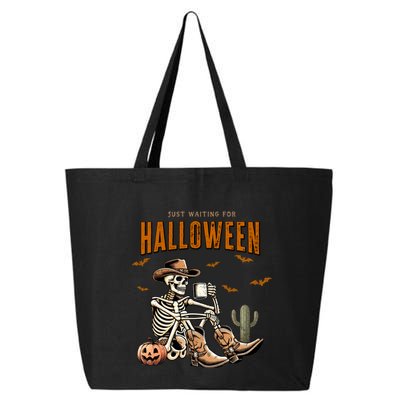 Skeleton Spooky Vibe Summer Funny Just Waiting For Halloween Great Gift 25L Jumbo Tote