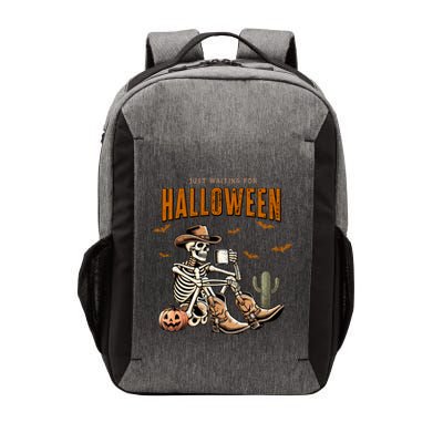 Skeleton Spooky Vibe Summer Funny Just Waiting For Halloween Great Gift Vector Backpack