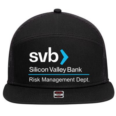 Svb Silicon Valley Bank 7 Panel Mesh Trucker Snapback Hat
