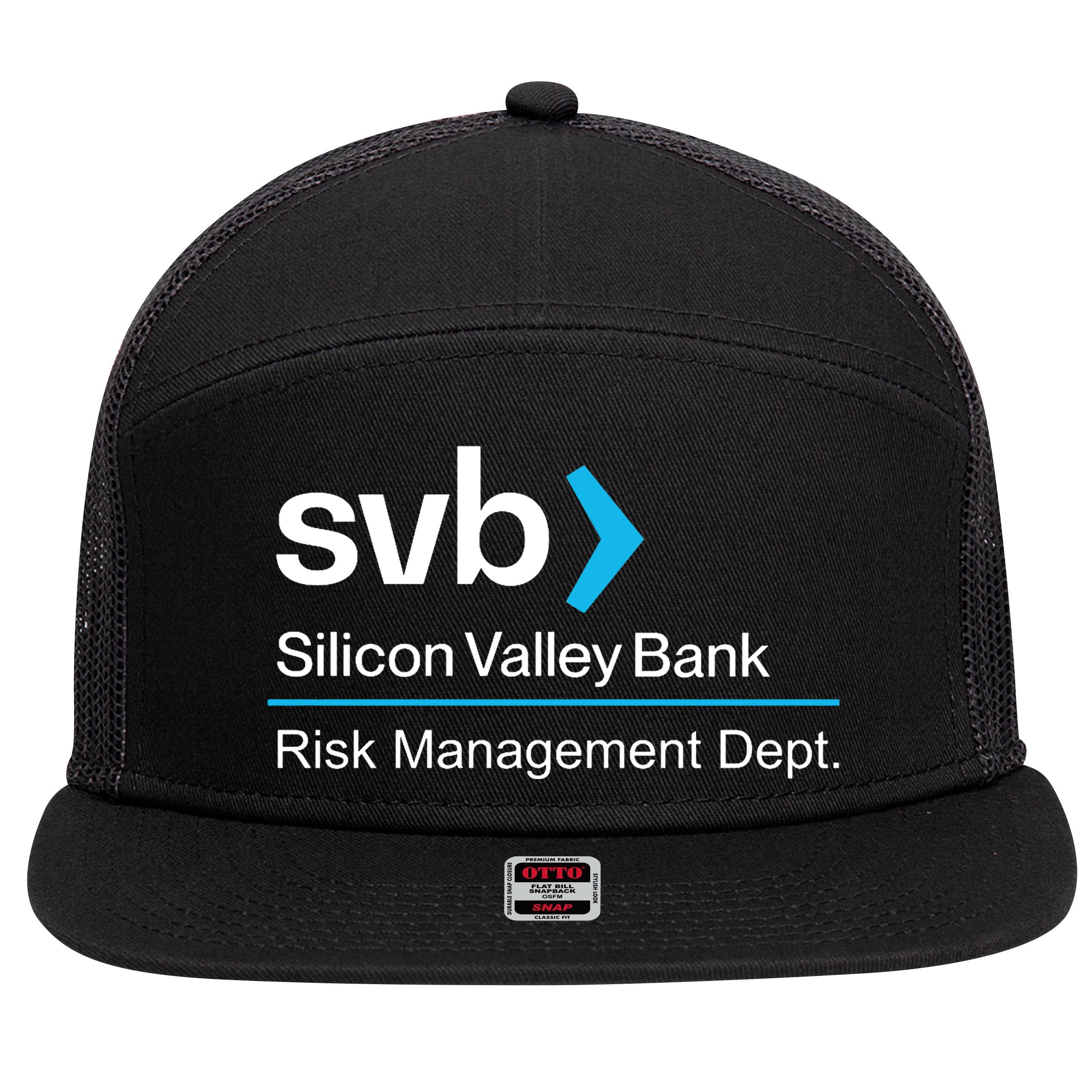 Svb Silicon Valley Bank 7 Panel Mesh Trucker Snapback Hat
