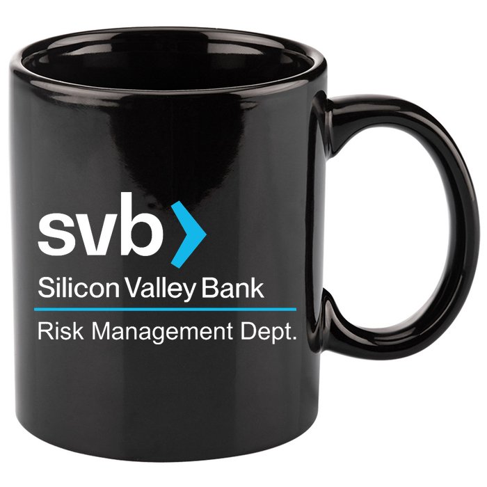 Svb Silicon Valley Bank 11oz C Handle Ceramic Mug