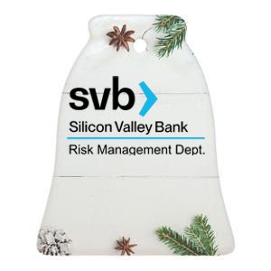 Svb Silicon Valley Bank Ceramic Bell Ornament