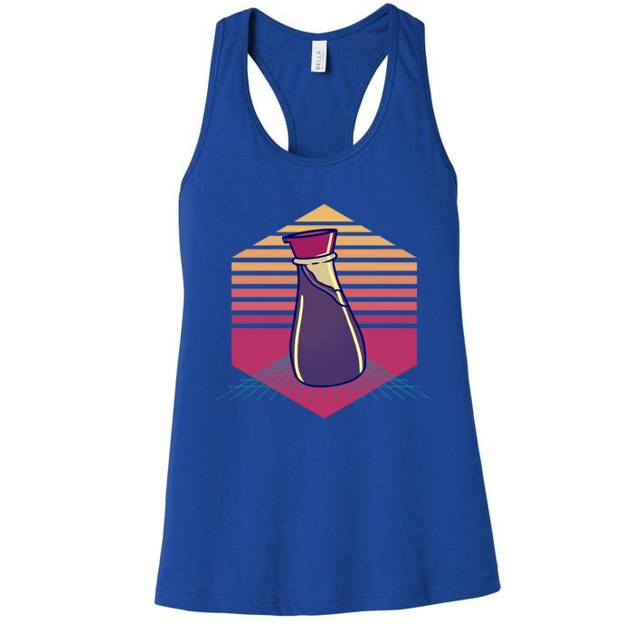 Soy Sauce Vintage Sushi Lover Gift Women's Racerback Tank