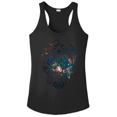 Sugar Skull V1 Ladies PosiCharge Competitor Racerback Tank