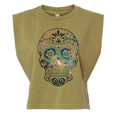 Sugar Skull V1 Garment-Dyed Women's Muscle Tee