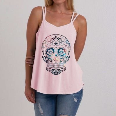 Sugar Skull V1 Women's Strappy Tank