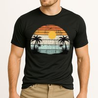 Sunshine Summer Vibes Palm Trees Beach Retro Tropical Summer Performance Shirt