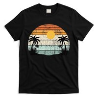 Sunshine Summer Vibes Palm Trees Beach Retro Tropical Summer T-Shirt