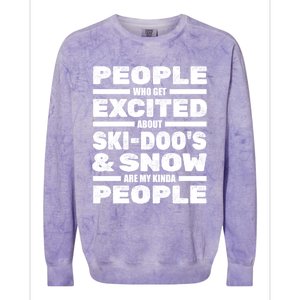 Snowmobile SkidooS Winter Snow Machine Snowmobiling Gift Colorblast Crewneck Sweatshirt