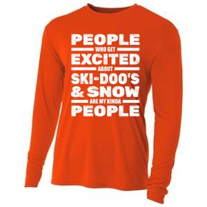 Snowmobile SkidooS Winter Snow Machine Snowmobiling Gift Cooling Performance Long Sleeve Crew