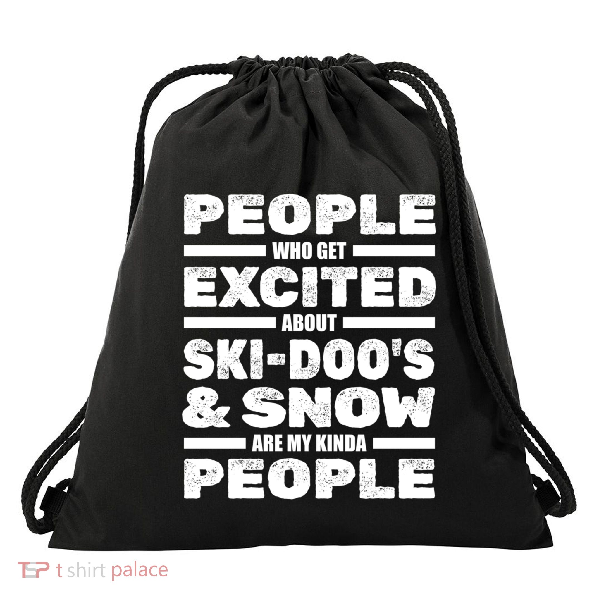 Snowmobile SkidooS Winter Snow Machine Snowmobiling Gift Drawstring Bag